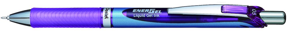 Cienkopis kulkowy Pentel Energel BLN75 fioletowy BLN75 0,5mm